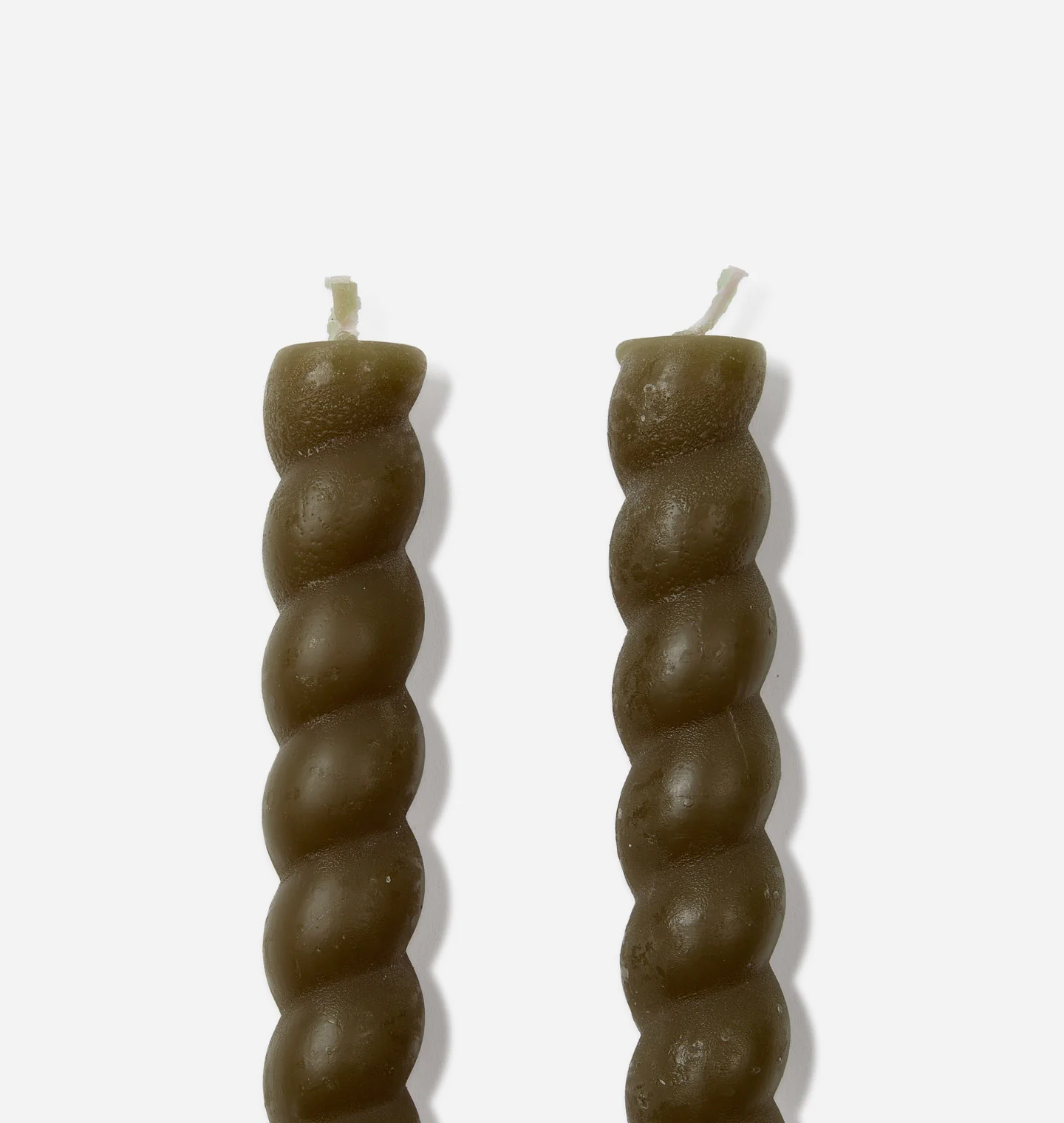 Braided Taper Candle S/2