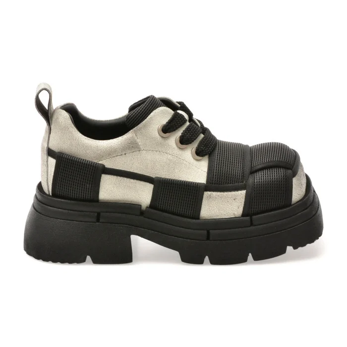 Pantofi sport GRYXX albi, 6882, din piele naturala