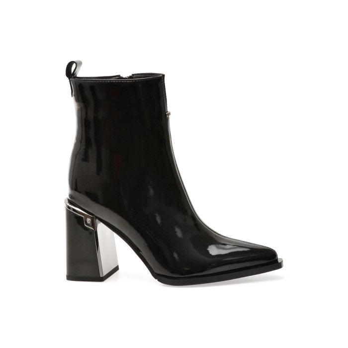 Botine elegante FLAVIA PASSINI negre, 82672, din piele naturala lacuita