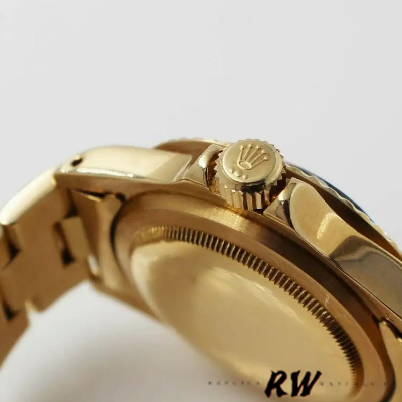 Rolex Submariner 1680/8 Black dial Yellow Gold 40mm Mens Replica Watch