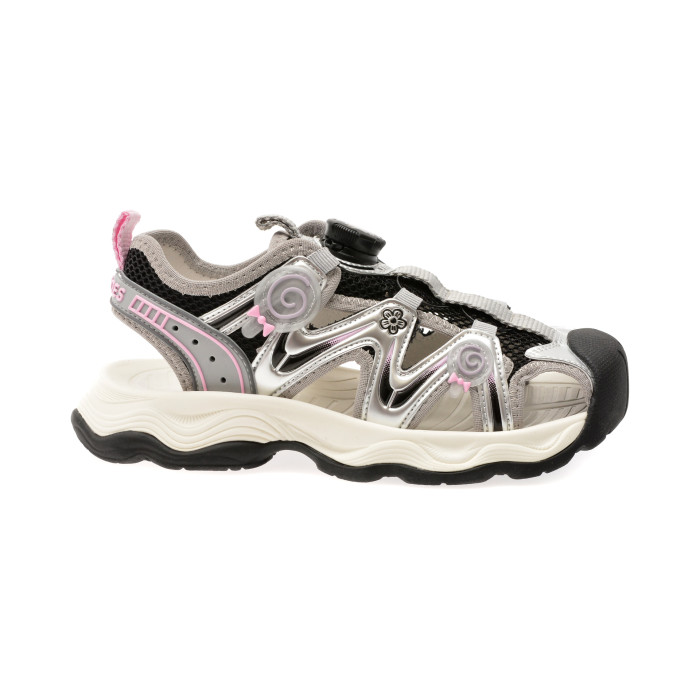Pantofi sport SELECTION KIDS argintii, 120719, din material textil