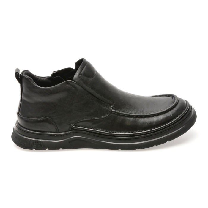 Ghete OTTER negre, 902901, din piele naturala