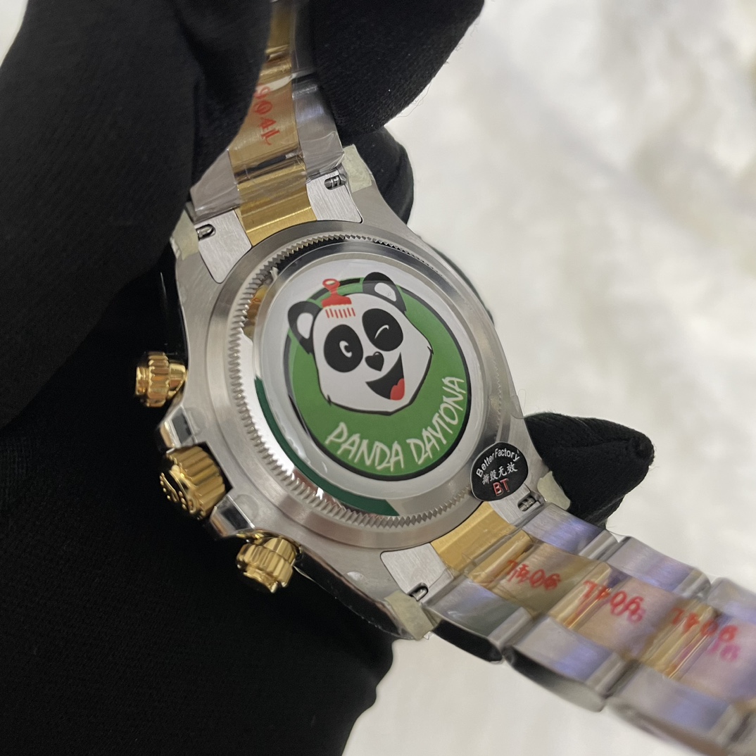 Rolex Two Tone Daytona 126503 0002 Black Diamond Replica Watch