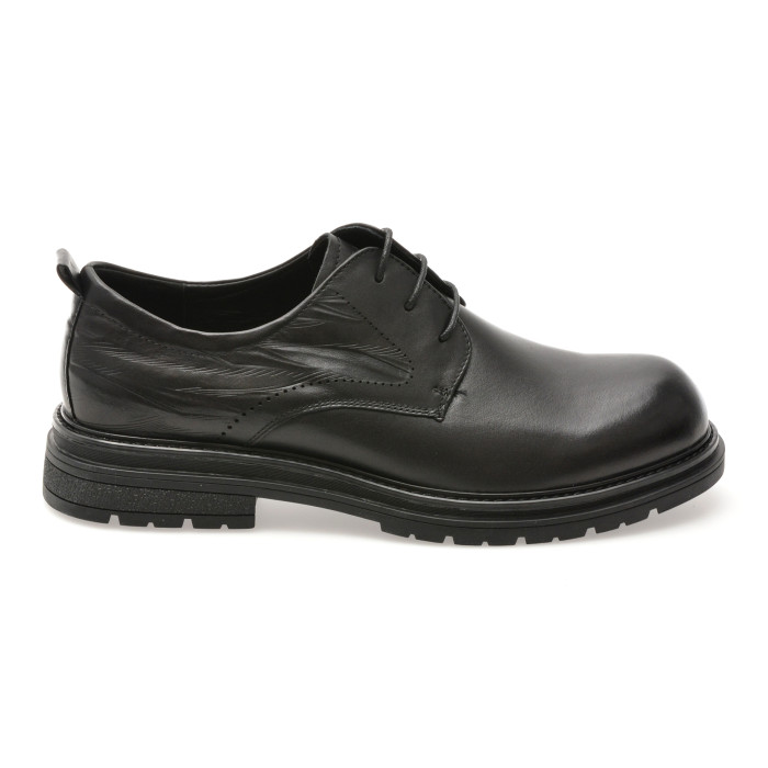 Pantofi EPICA negri, 9755, din piele naturala