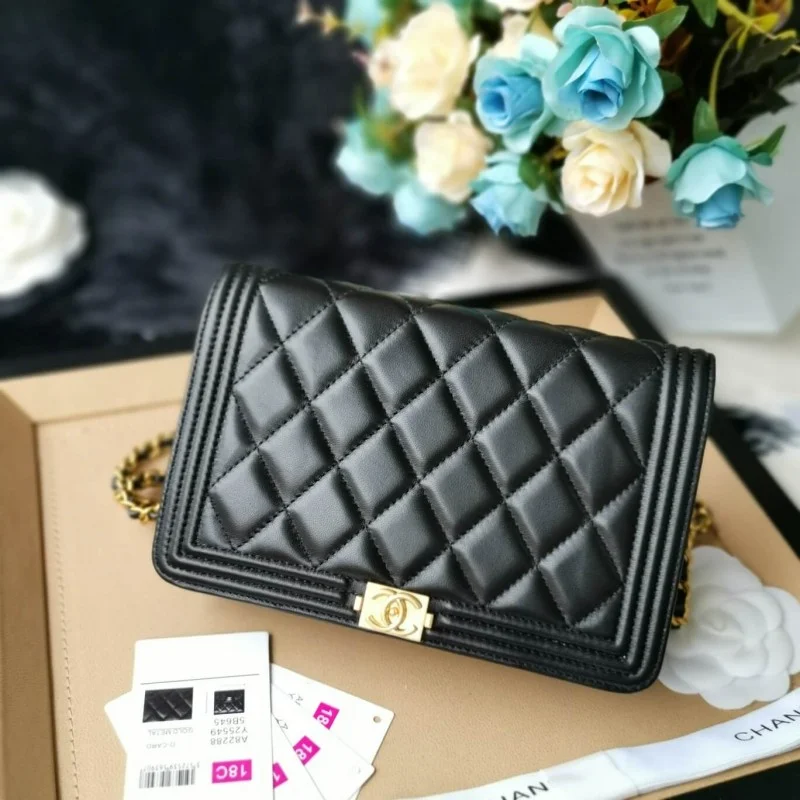 Chanel Lambskin Leboy W-Chain Bag 80287