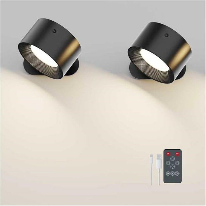 WALLARTISAN PACK Romote LED Wall Sconce - Rechargeable Wall Light