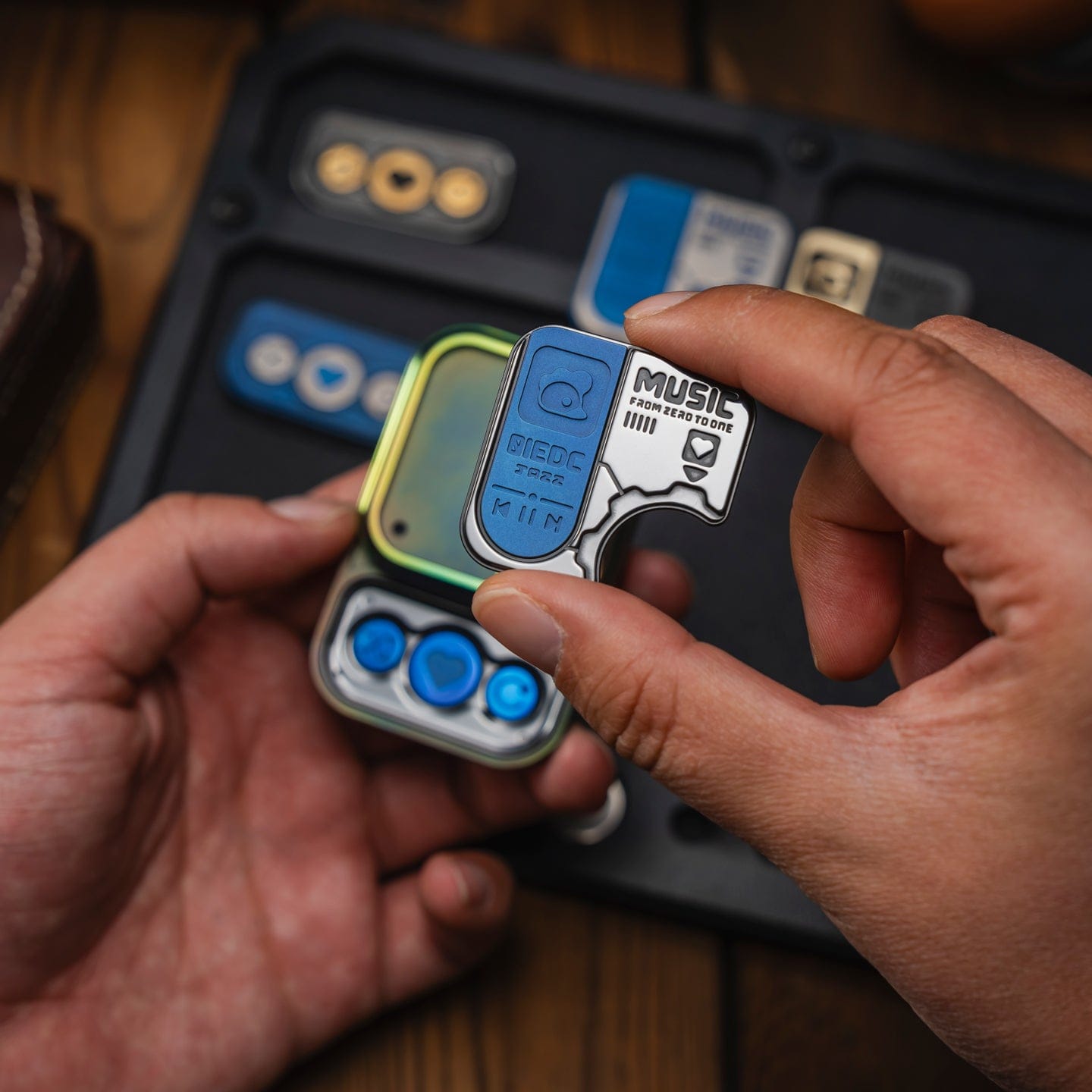 01 EDC CD Player Cube Fidget Slider