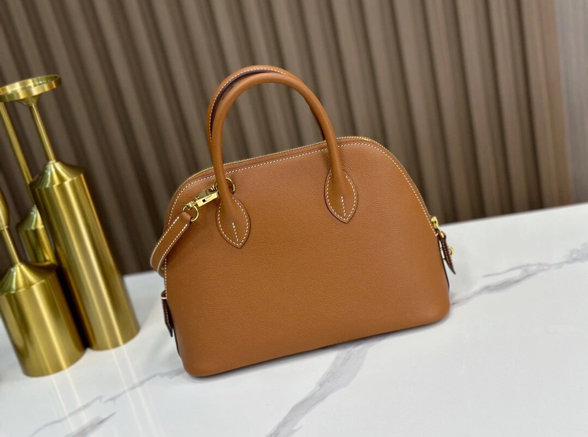 Hermès Bolide 25 Brown Gold Buckle Custom