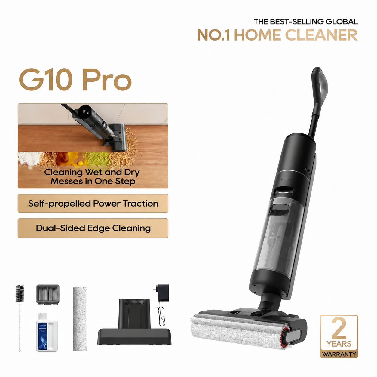 🔥Clearance Sale🔥 G10 Pro Elite Wet & Dry Vacuum Mop – Cordless Floor Cleaner