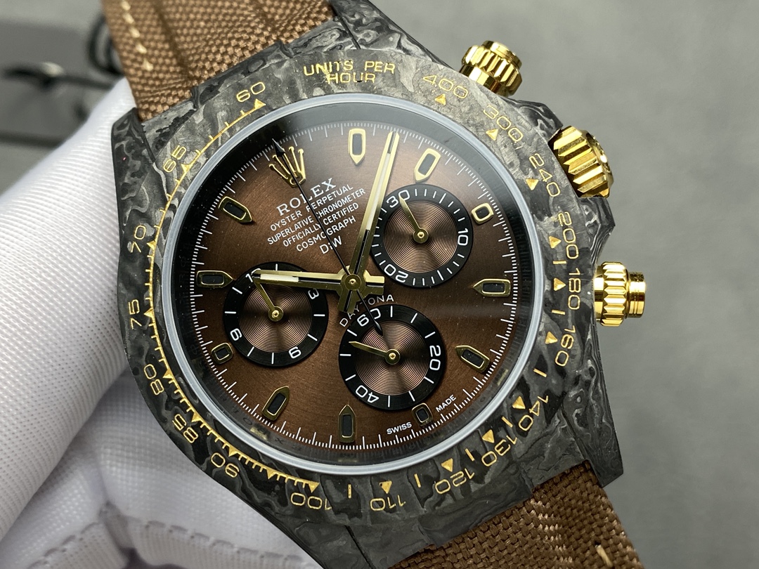 Rolex Daytona DiW Black Gold Customised NTPT Carbon Fiber 40mm