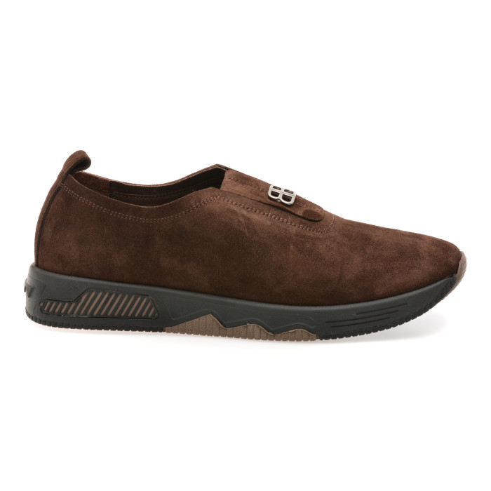 Pantofi IMAGE maro, 1501605, din piele intoarsa