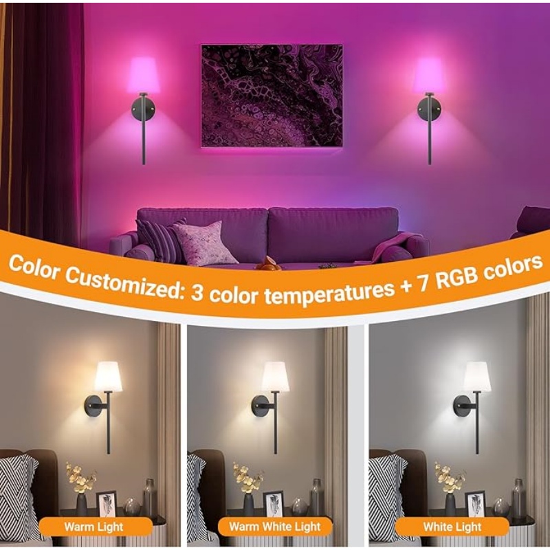 WALLARTISAN Battery Operated Wall Sconces Set Of 2