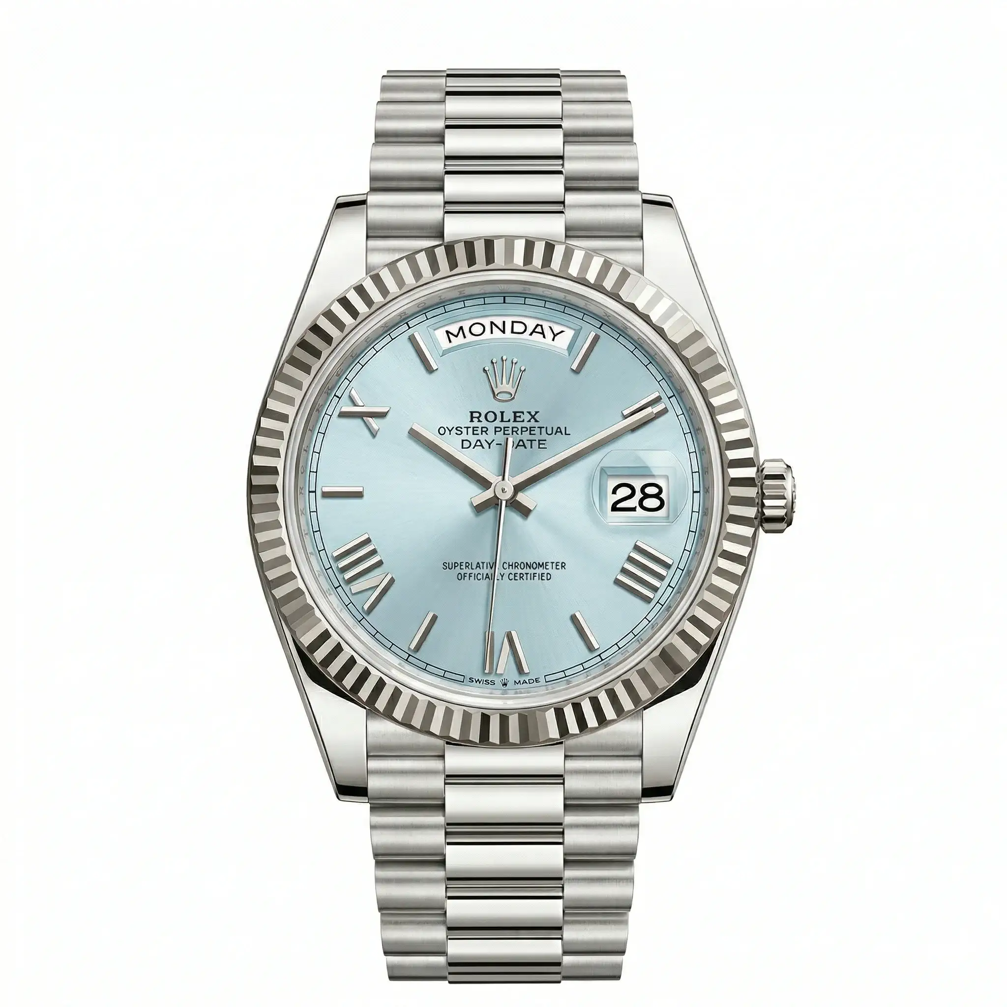 Rolex Day-Date 228236 Platinum Ice Blue