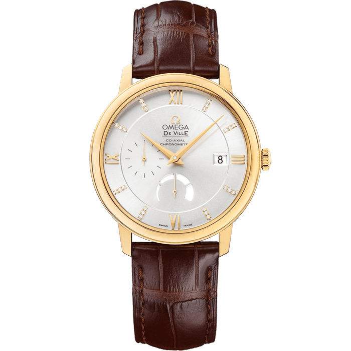 Omega De Ville Prestige Co-Axial 39.5 Power Reserve Yellow Gold / Silver 424.53.40.21.52.001