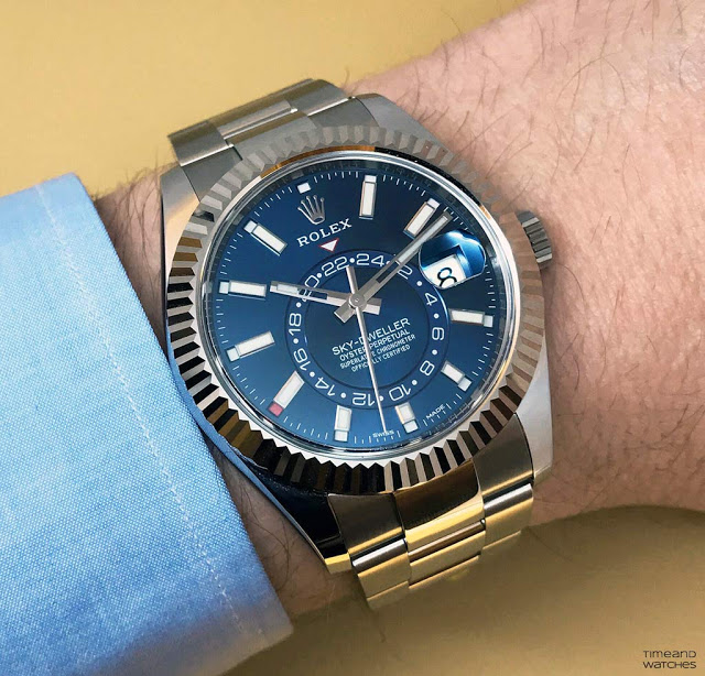 Rolex Sky-Dweller Blue Dial Stainless Steel 326934-0003 Oyster Replica