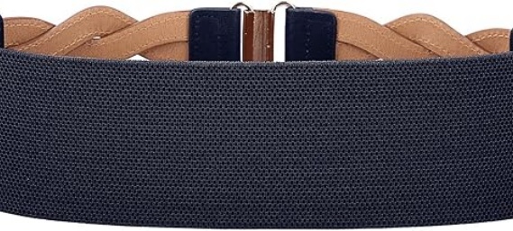 BELTIQUE Women's Elastic Wide Belts Vintage Stretchy Belt