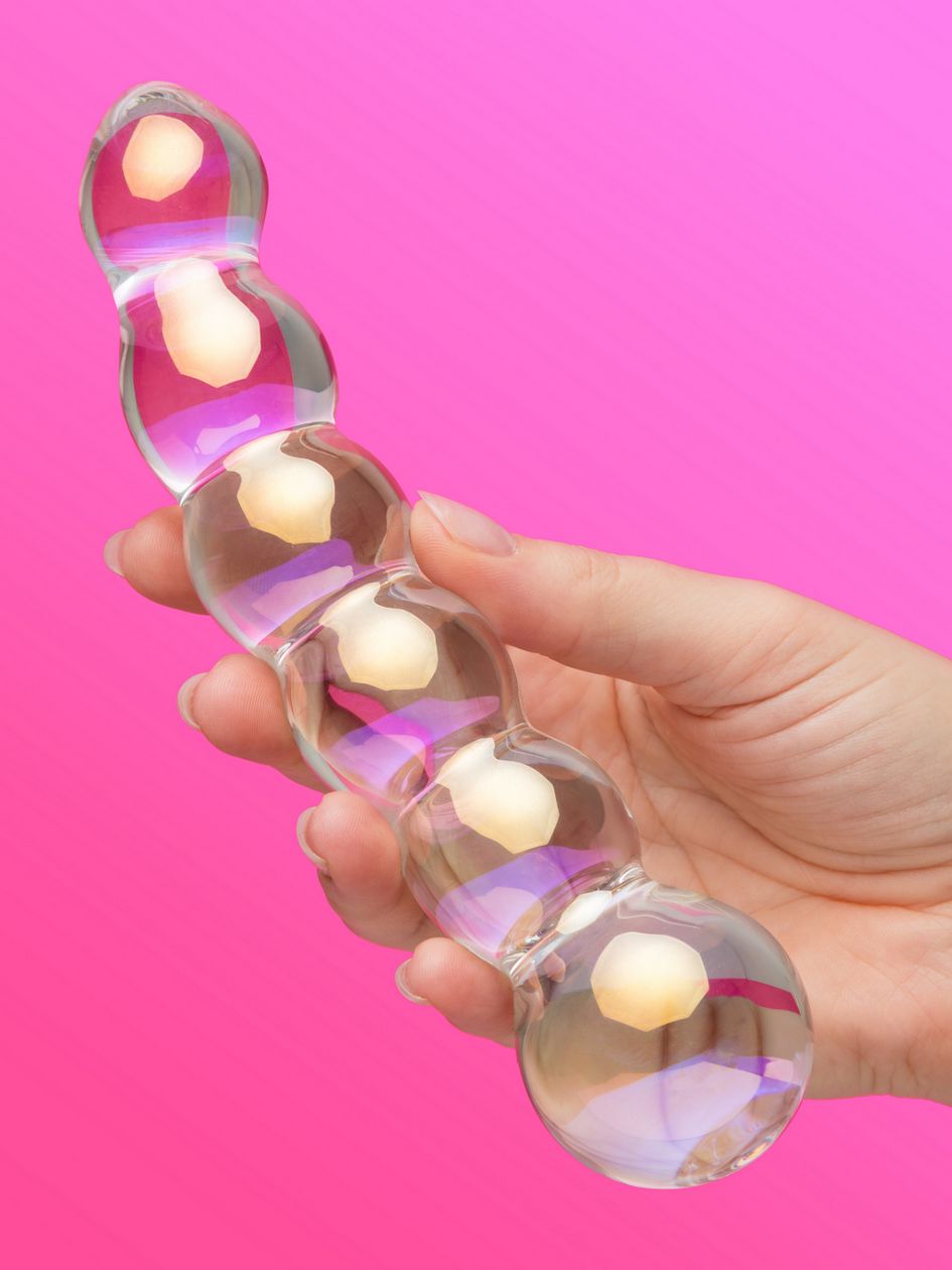 Lovehoney Beaded Sensual Glass Dildo 7 Inch