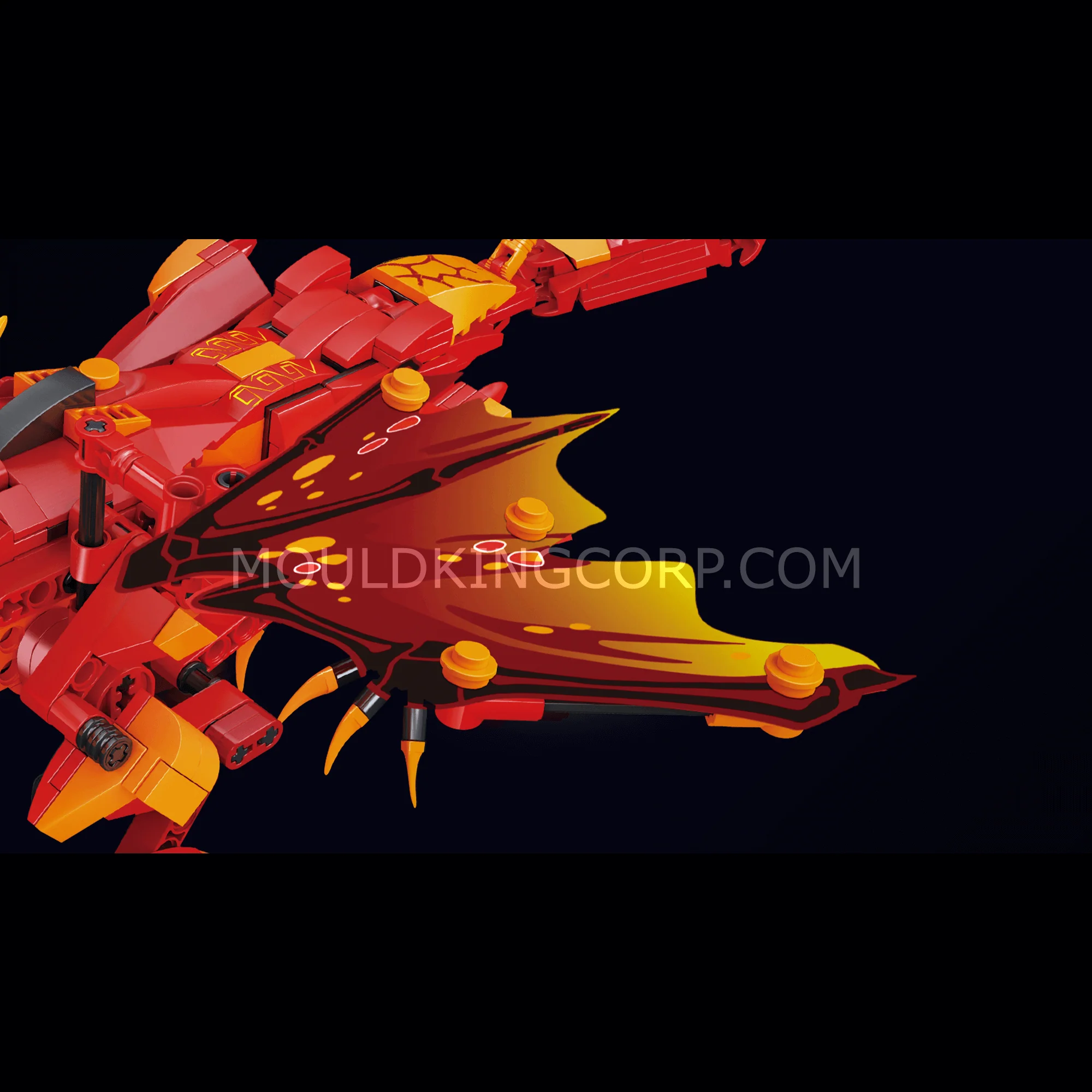 MOULD KING 13148 Remote Control Fire Dragon STEM Building Set | 485 PCS