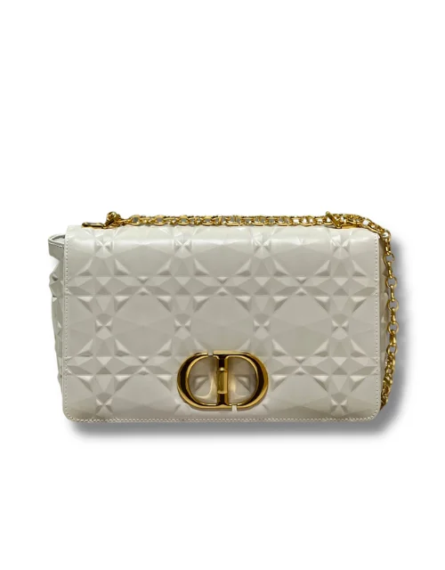 Large Caro Bag White/Black/Brown/Grey For Women 11.5in/29cm