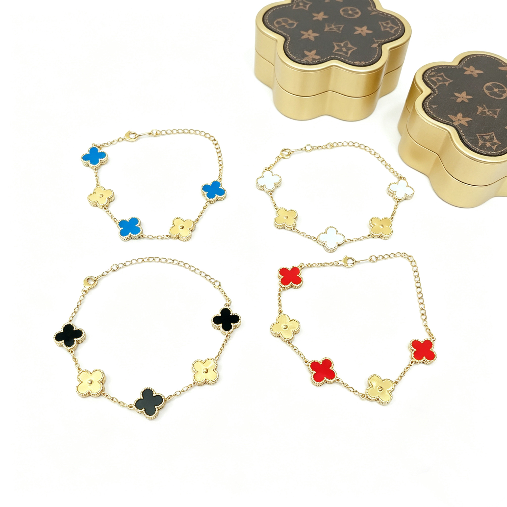 S—Double Inlaid Metal Bracelet