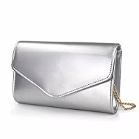 Glossy Envelope Clutch