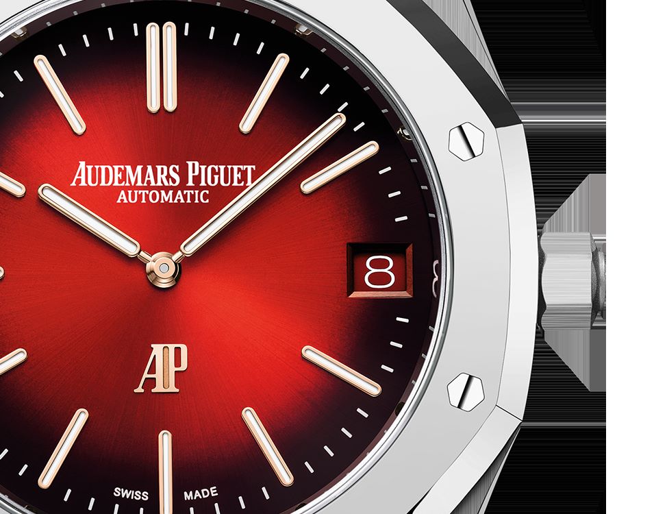 ROYAL OAK “JUMBO” EXTRA-THIN Smoked Burgundy Dial 39mm