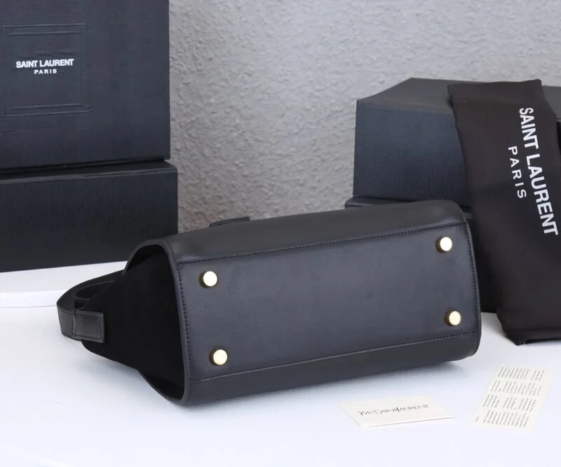 Ysl Monogram Cabas Downtown Leather Bag