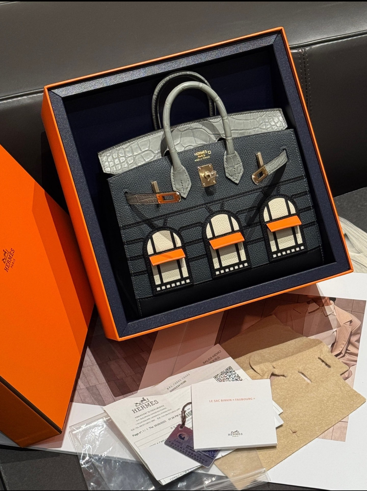 Advanced customization Birkin 25 crocodile skin customization