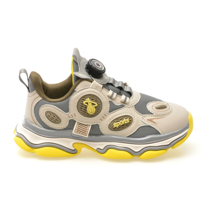 Pantofi sport SELECTION KIDS gri, 8076, din material textil