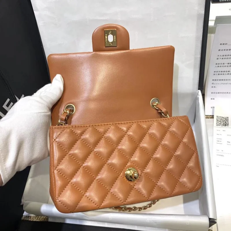 Chanel Lambskin 20Cm Class-Flap Bag 1116