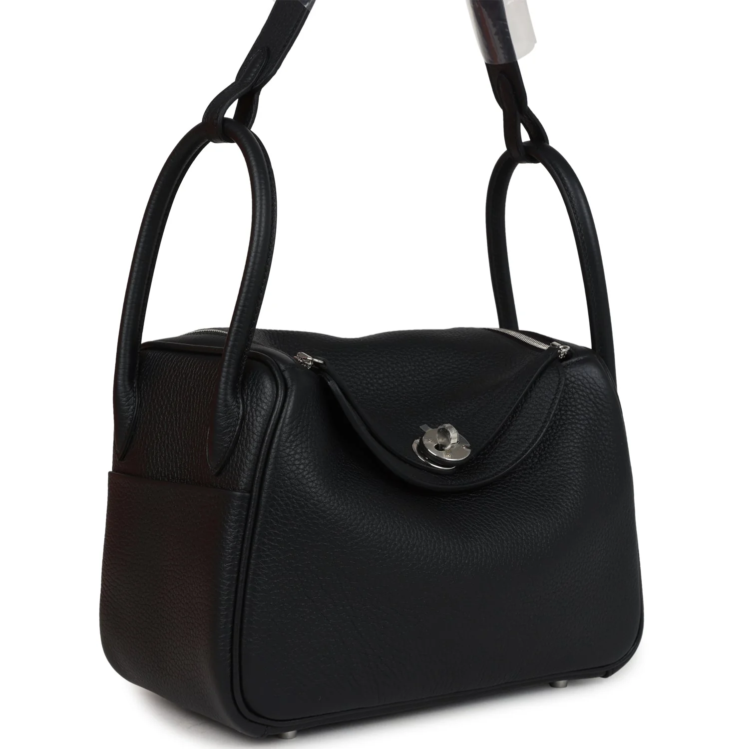 Hermes Lindy 26 Black Clemence Palladium Hardware