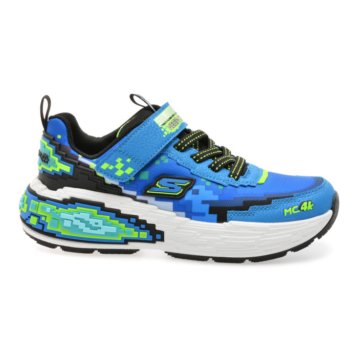 Pantofi sport SKECHERS albastri, MEGA-CRAFT 4K, din material textil