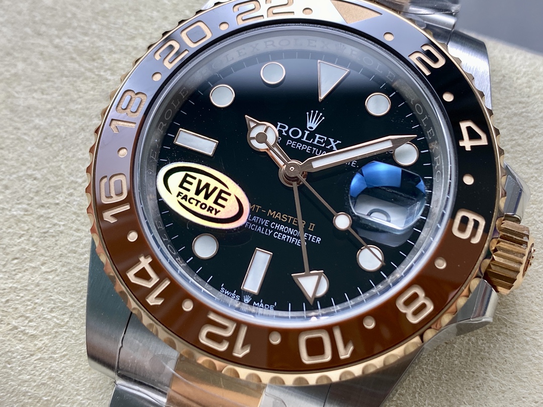 Rolex GMT-Master II 126711CHNR Black Dial 40mm Mens Replica Watch