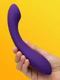 Desire Luxury Weighted Curved Silicone Dildo
