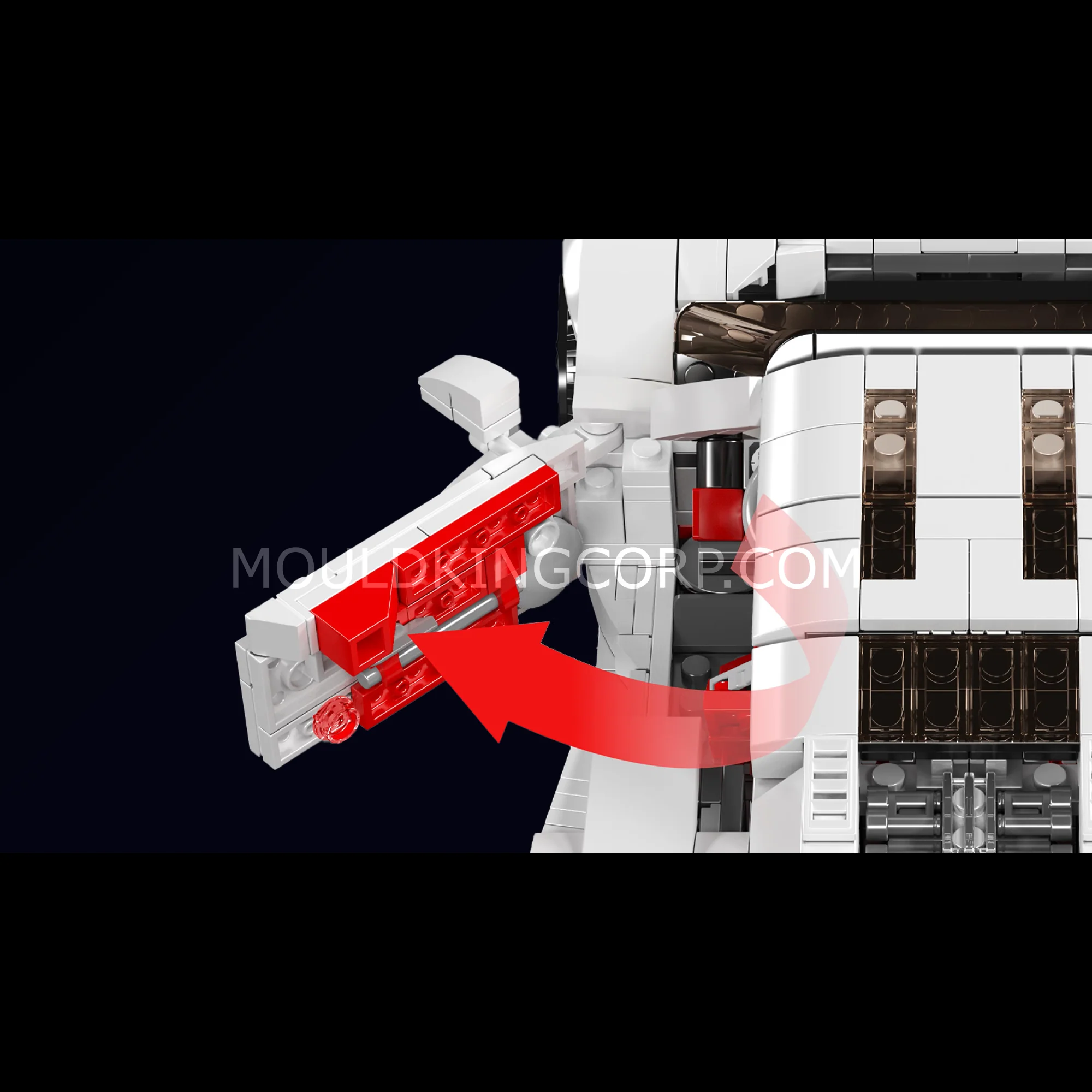 Mould King 10196 Italian Hypercar Building Set with Quad Exhaust | 1,423 Pcs