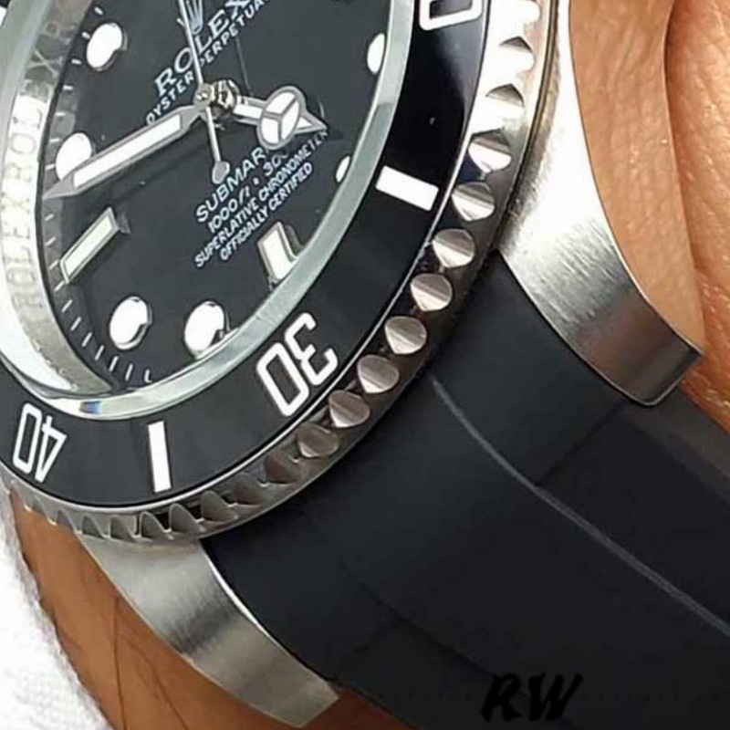 Rolex Submariner 126610LN Black Rubber Strap Black Dial 41mm Mens Replica Watch