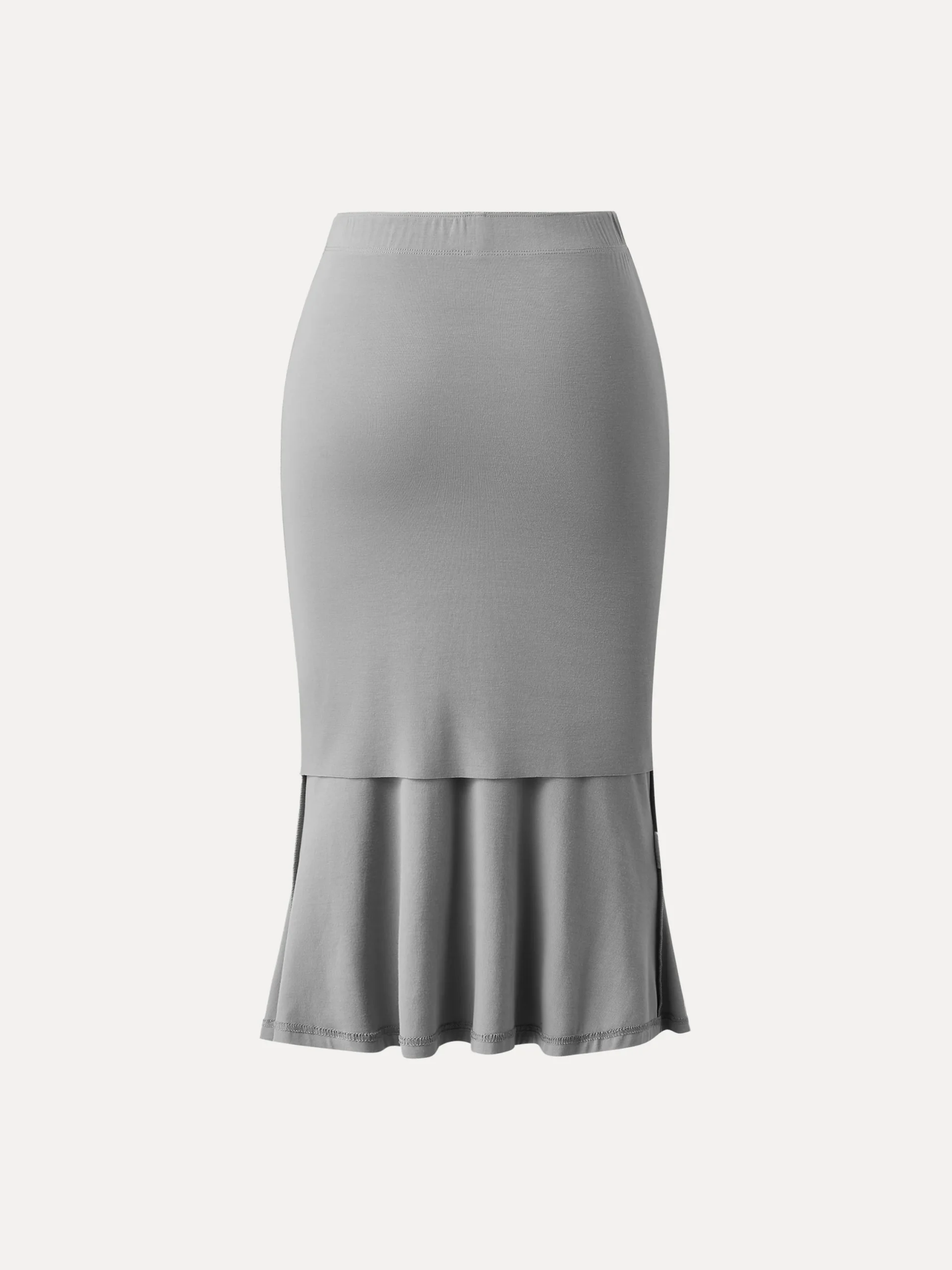 Ruched Side Mermaid Midi Skirt