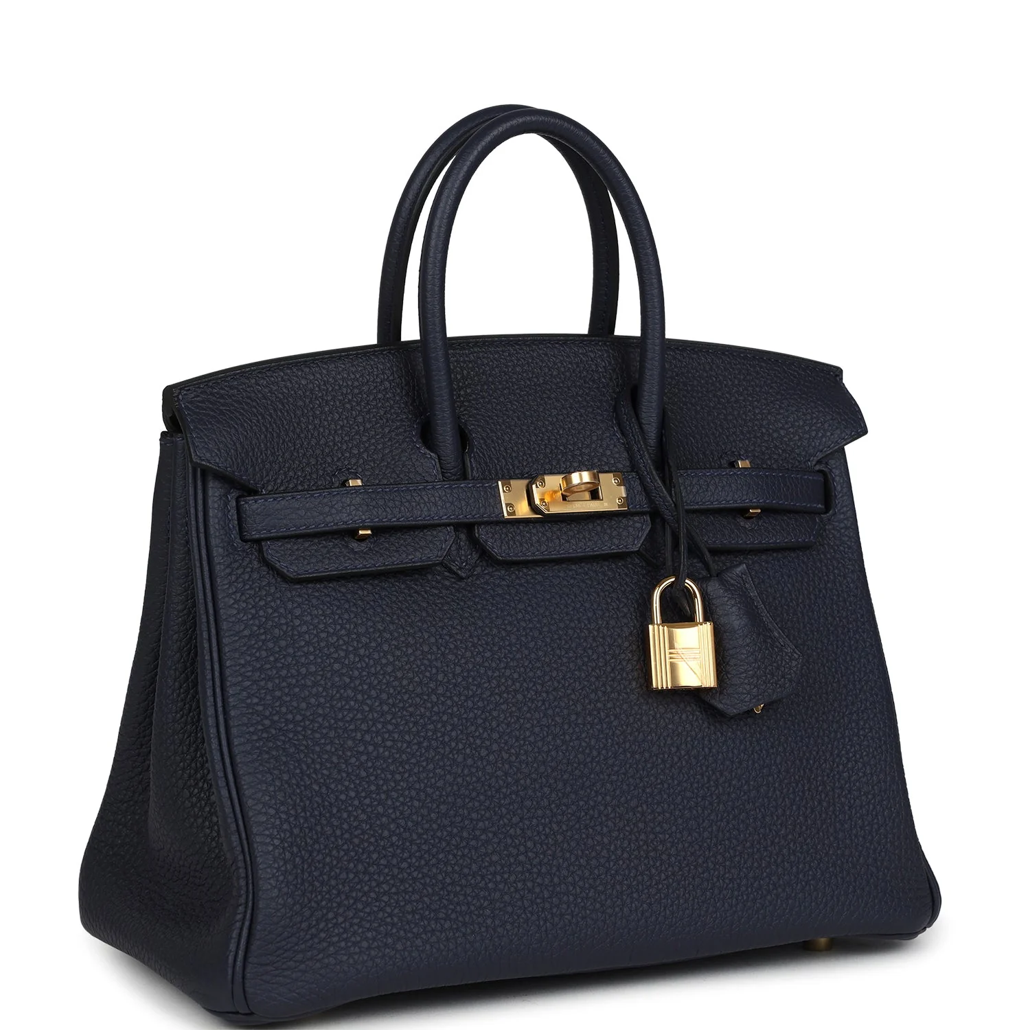 Hermes Birkin 25 Bleu Nuit Togo Gold Hardware