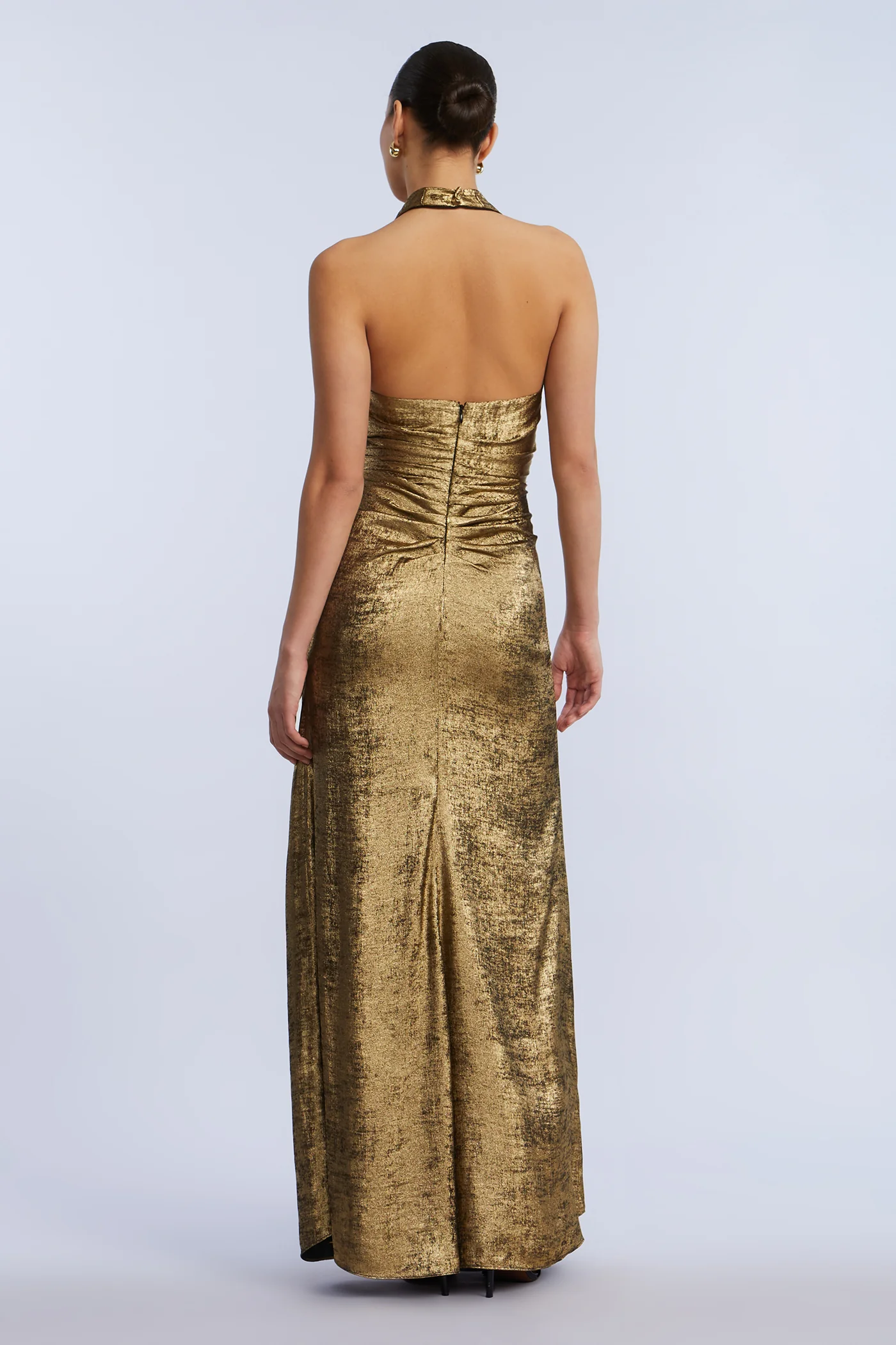 Lame Halter Gown