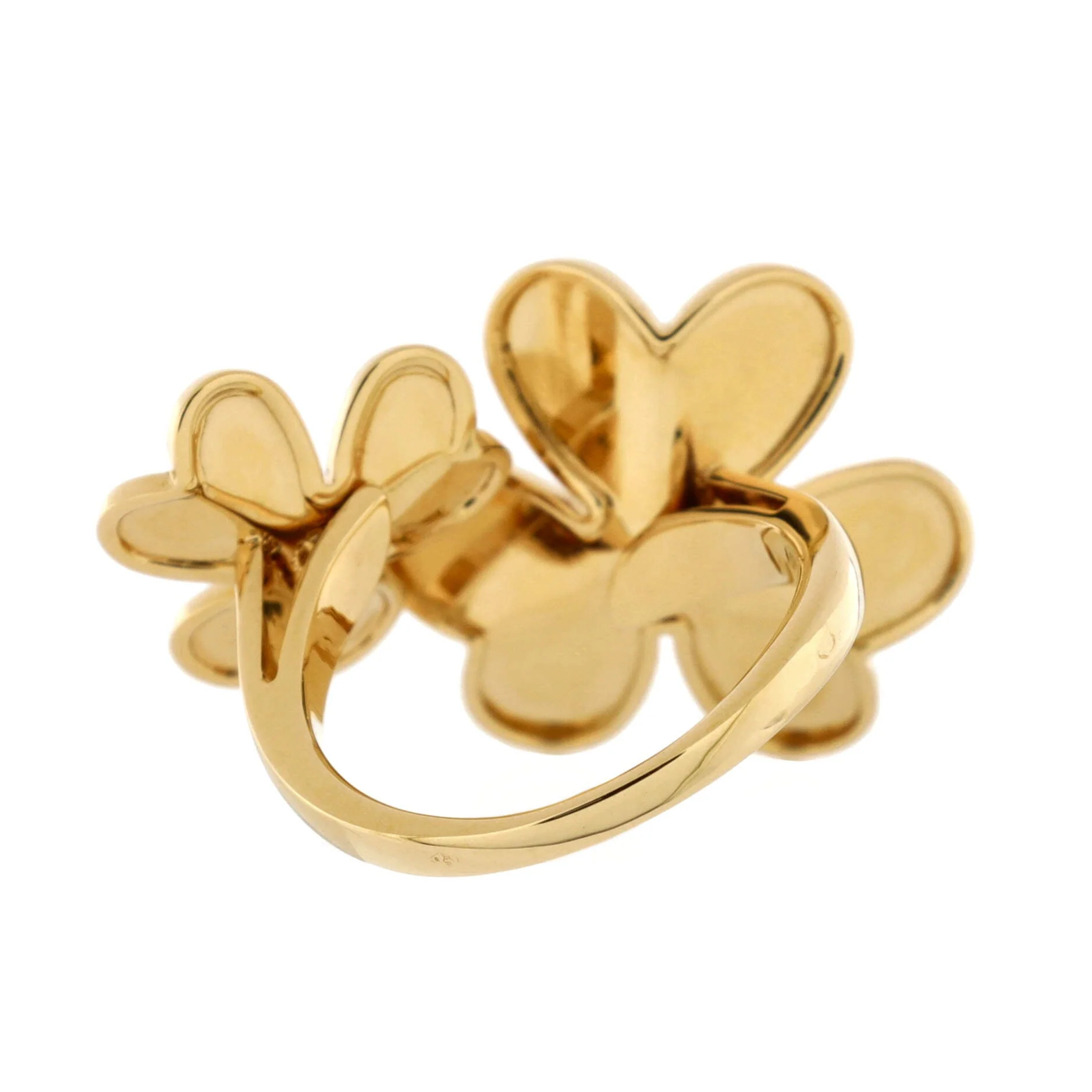 Frivole Between the Finger Ring 18K Yellow Gold with Diamonds