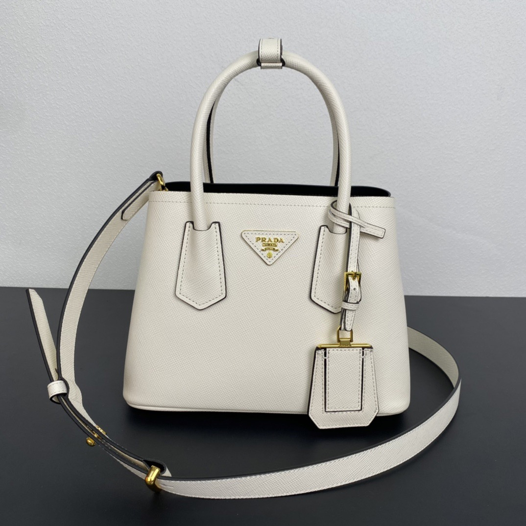 Prada 1BG443 Double Saffiano Leather Bags Size 25*18.5*12.5cm