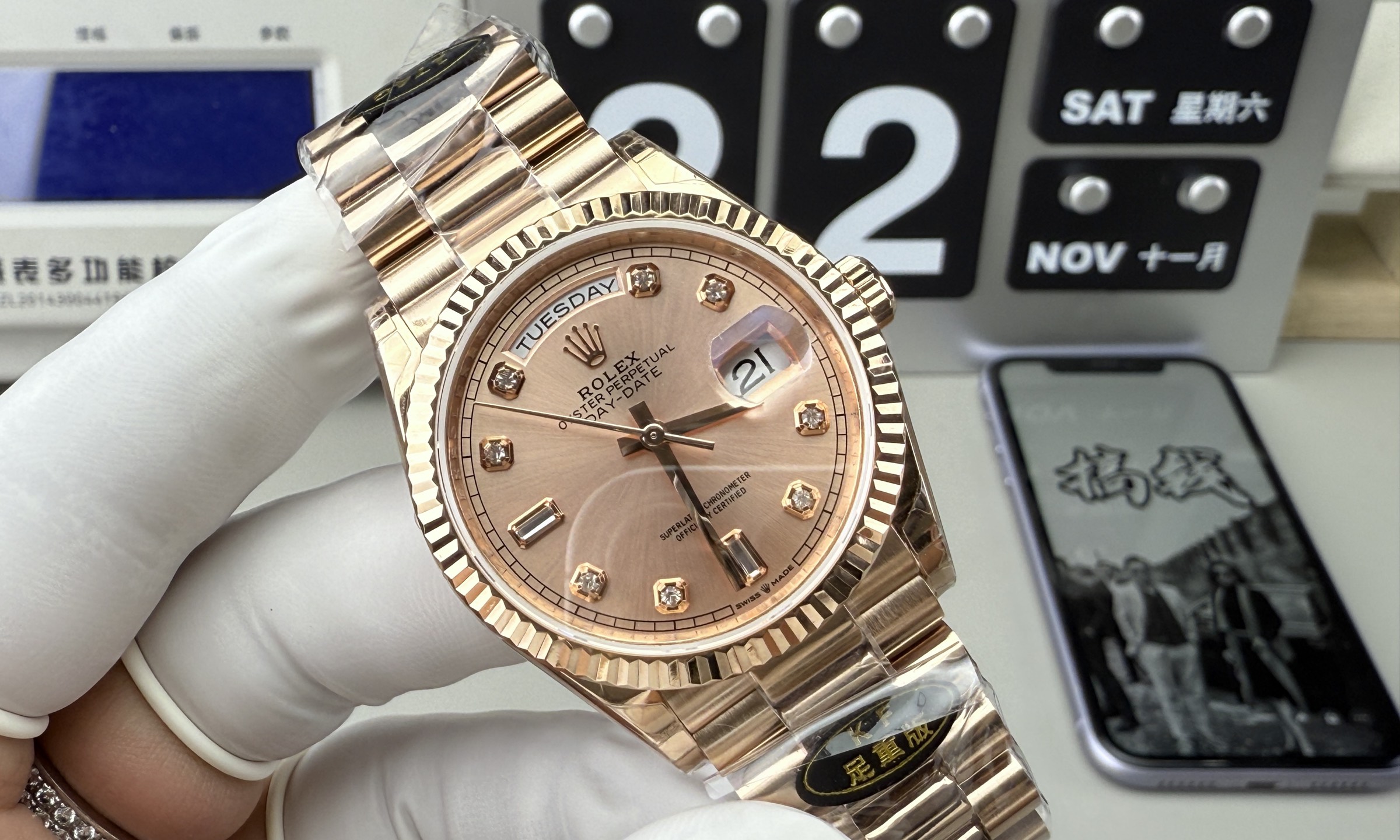K Factory Rolex Day-Date 36mm – 2836 Movement & 184g Weight-Matched Edition