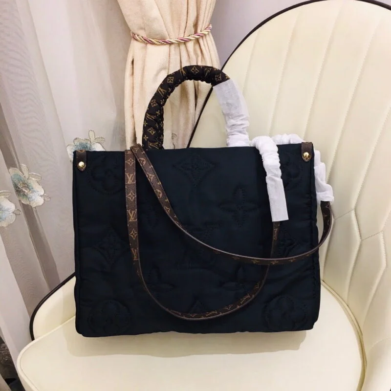 Louis Vuitton Onthego Gm Tote Bag- Black