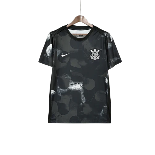 Corinthians 25/26 Pre-Match Jersey - Black - Fan Version