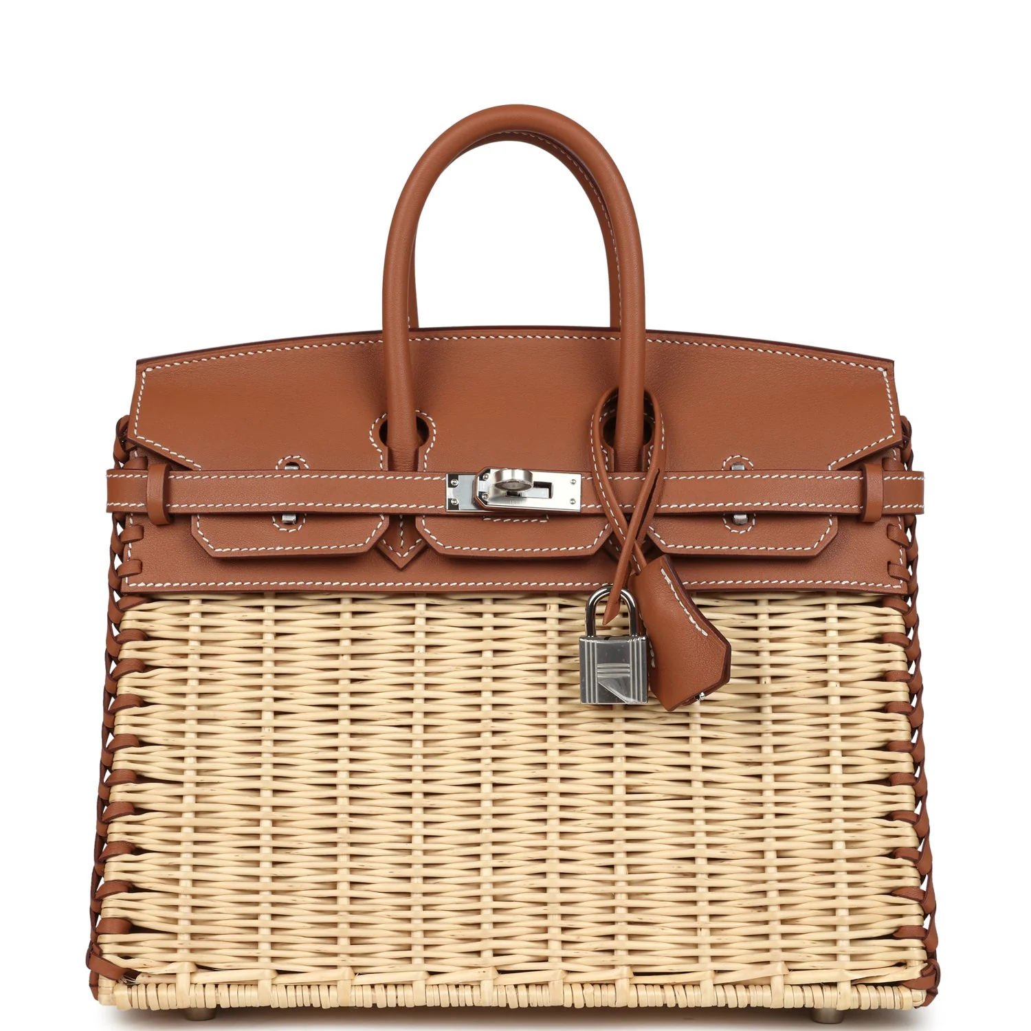 Hermes Picnic Birkin Sellier 25 Gold Swift Palladium Hardware