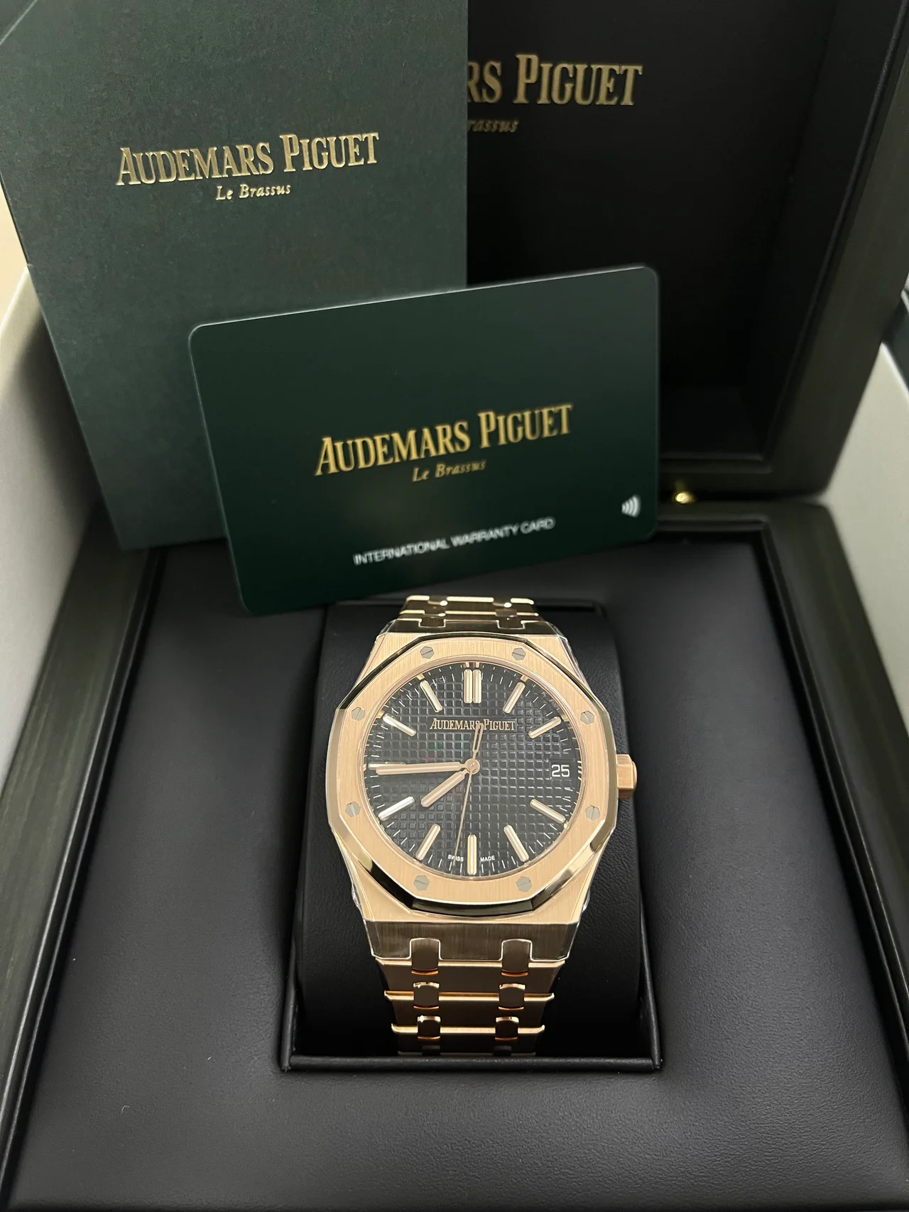 ROYAL OAK Pink Gold Black Dial 41mm