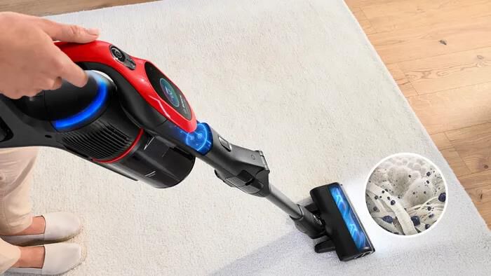 BOSCH - Aspirapolvere ricaricabile BCS1041PET-Black,Red