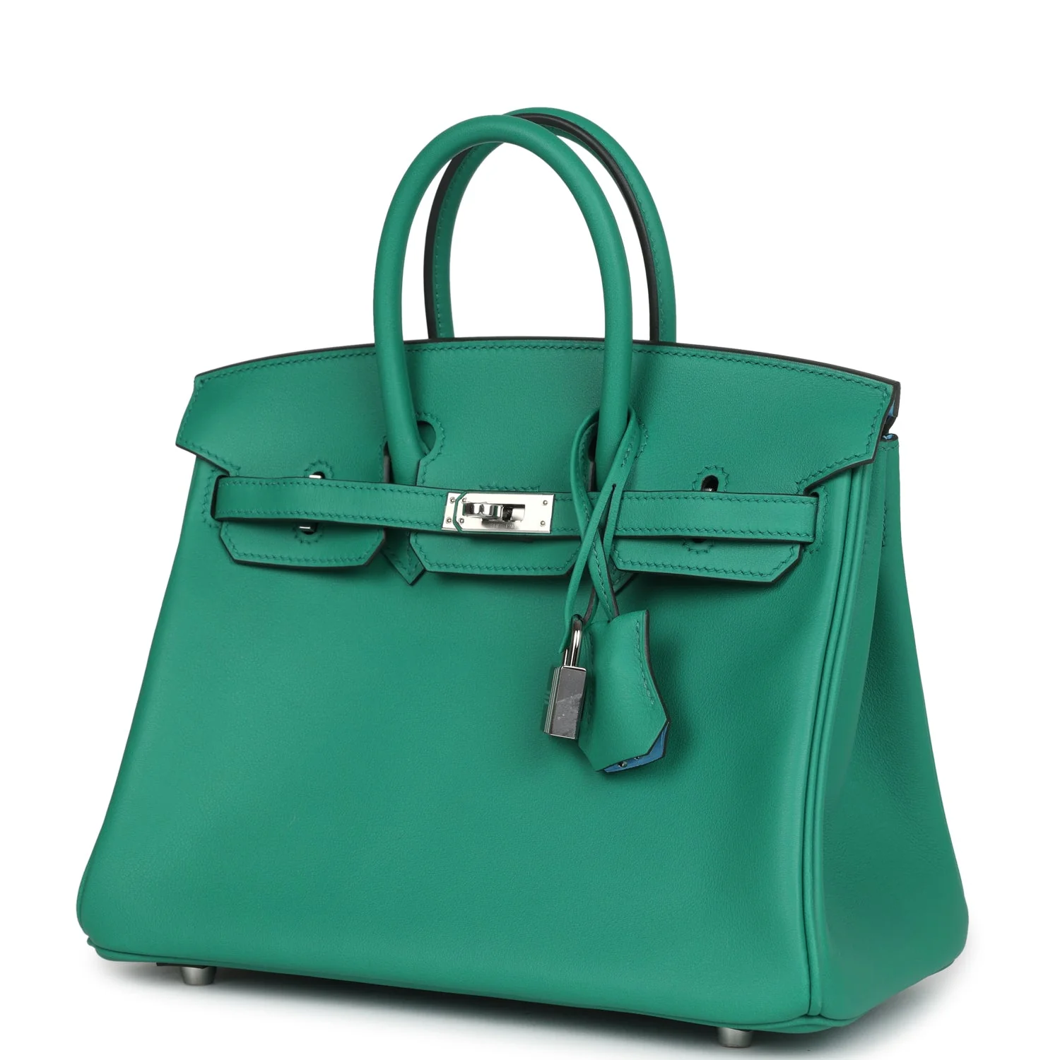 Hermes Birkin 25 Vert Vertigo Verso Swift Palladium Hardware