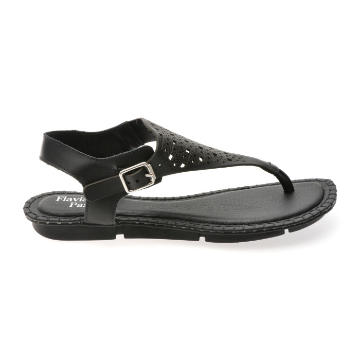 Sandale FLAVIA PASSINI negre, 367702, din piele naturala