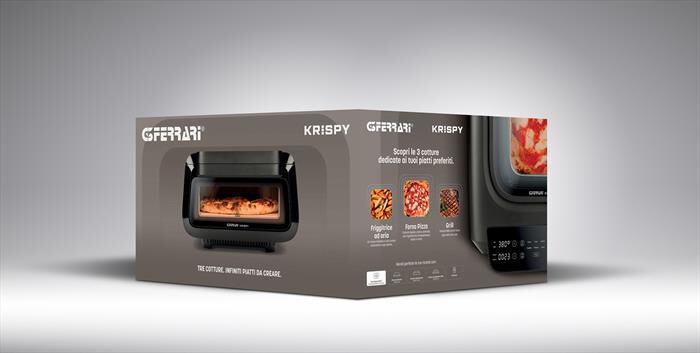 G3FERRARI - Forno Pizza Krispy 3 in 1 G10225-Nero